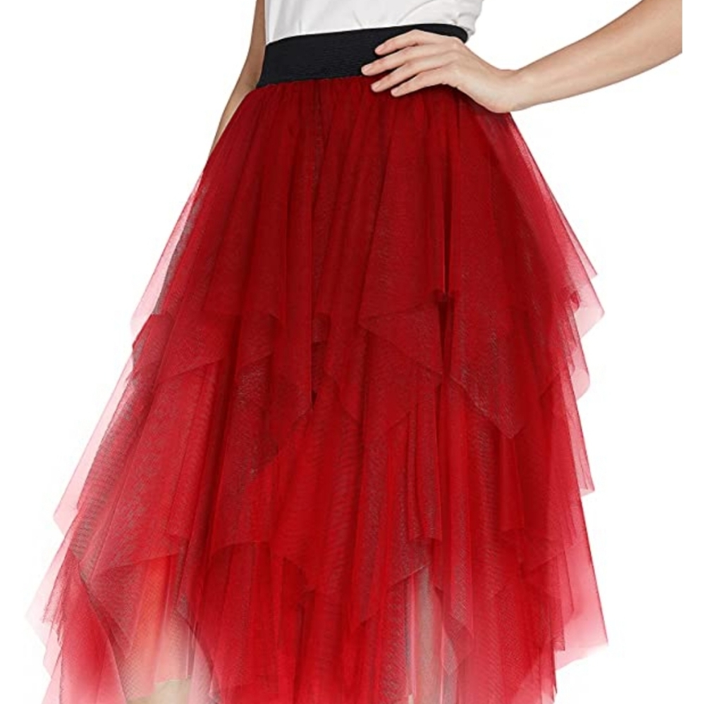 COPY - Women's skirt Mesh Layered Tulle Skirt Sheer Tutu
